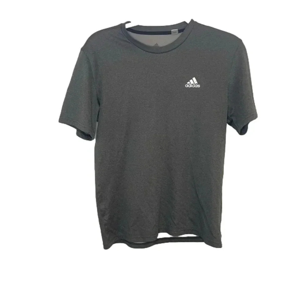 Men’s Adidas Grey Athletic Workout Short Sleeve Tee